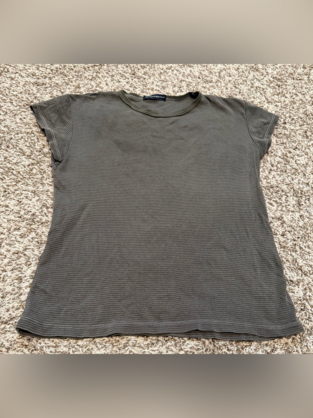 Brandy Melville Striped Tee | O/S | Made in Italy | Preowned Excellent Condition